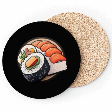 Discover Colourful sushi Coasters