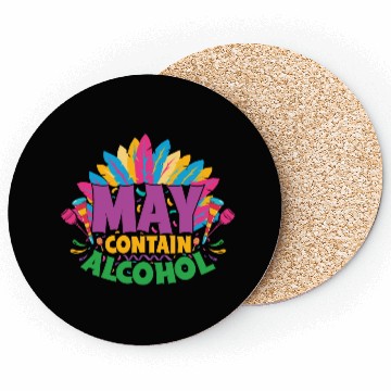 Discover May Contain Alcohol Coasters