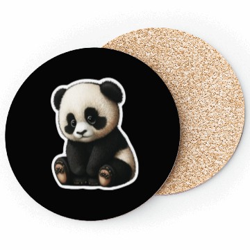 Discover Cute little Panda playing design Coasters