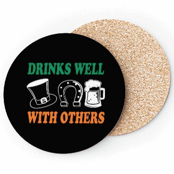 Discover Shamrock Drinks Well With Others St Patrick's Day Coasters