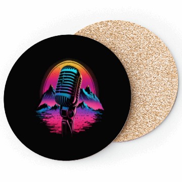 Discover AV Technician Microphone Audio Visual Tech Sound Coasters