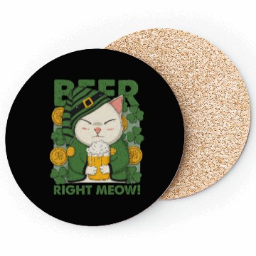 Discover Beer Right Meow Coasters
