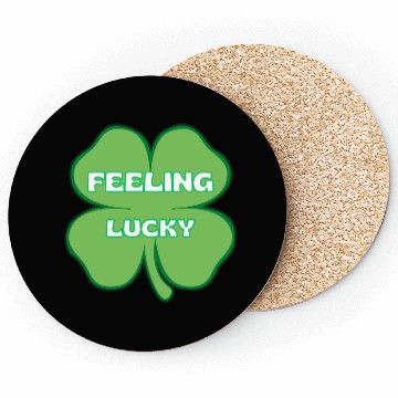 Discover FEELING lucky funny St. patty's day Coasters