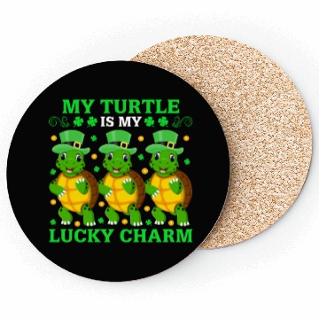 Discover My Turtle Is My Lucky Charm Coasters