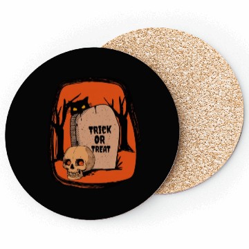 Discover Halloween Trick Or Treat Coasters