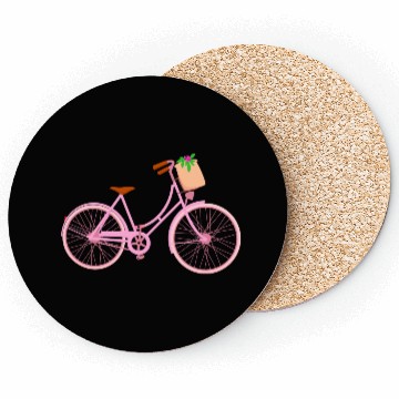 Discover Bike With Flowers Coasters