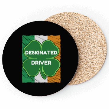 Discover DESIGNATED driver funny St. Patrick's Day Coasters