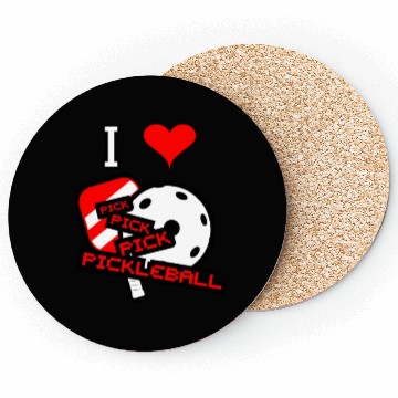 Discover I love pickleball Coasters