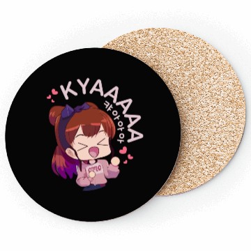 Discover Kyaa Funny KPOP Anime Chibi Korean Pop Music Coasters
