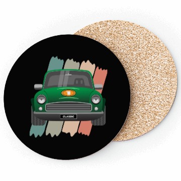 Discover Classic Car Racing Green Coasters