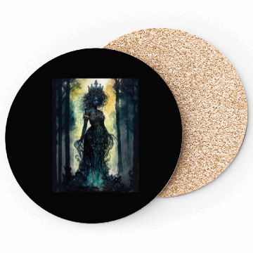 Discover Black Nature Goddess - African American, Woodland Coasters