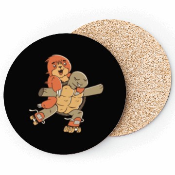 Discover Sloth and turtle roller skating Coasters