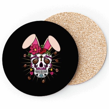 Discover Happy Easter Sunday Bunny El Dia De Los Muertos Coasters