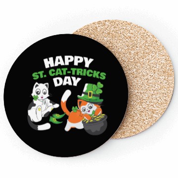 Discover Cat Happy St Catricks Day Ireland Coasters