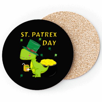 Discover ST. PATREX DAY FUNNY PUN Coasters