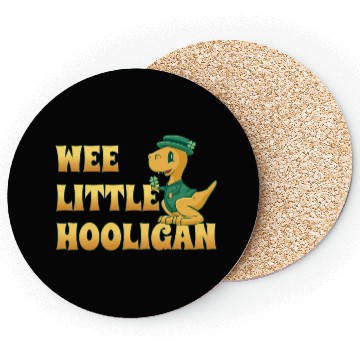 Discover Wee Lil Hooligan loves Dinosaur St Patrick Day Coasters