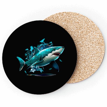 Discover shark game ps 3 Coasters
