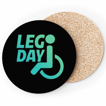 Discover Leg Day Handicapped Wheelchair 22 Coasters