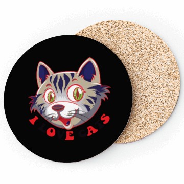 Discover I Love Cats Coasters