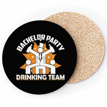 Discover Bachelor Party Drinking Team Bride Groom Coasters