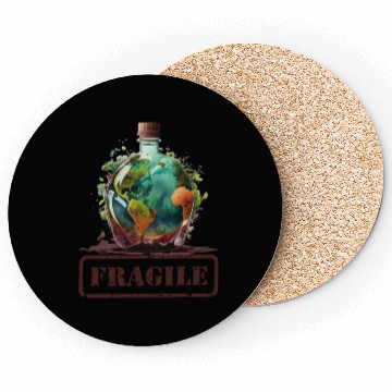 Discover Fragile , Earth Day 2023 Planet Anniversary Coasters