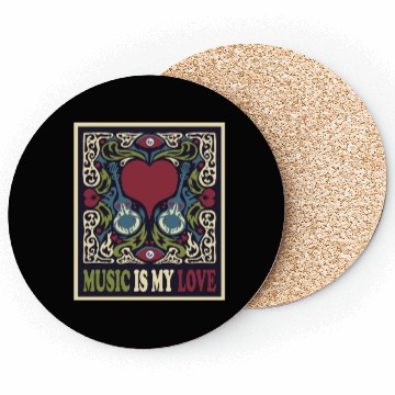 Discover Music Concert Events Coasters