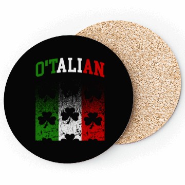 Discover O'talian St. Patrick Italian Pride Italy Flag Coasters