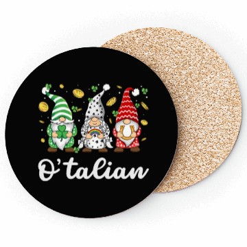 Discover O'talian St. Patrick Italian Pride Italy Flag Coasters