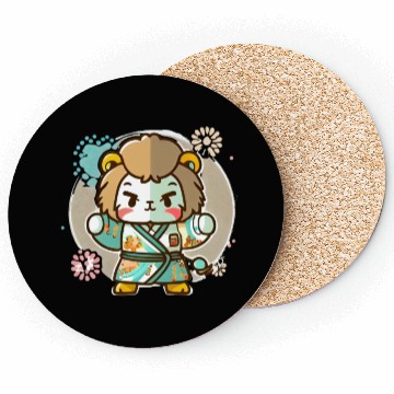 Discover Lion kimono Coasters
