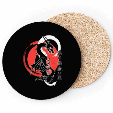 Discover Black dragon, red moon Coasters