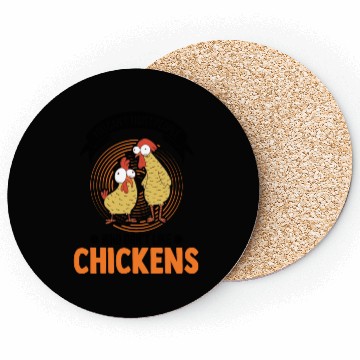 Discover Chickens Chicken Farm Farmer Coasters
