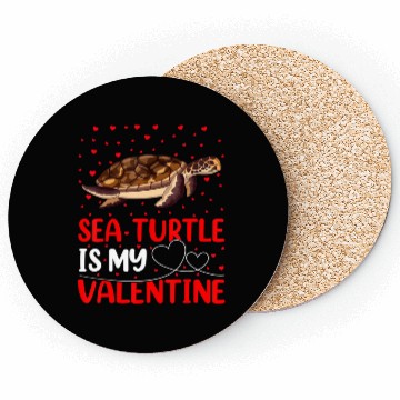 Discover Sea Turtle Fish Lover Funny Sea Turtle Is My Valen Coasters
