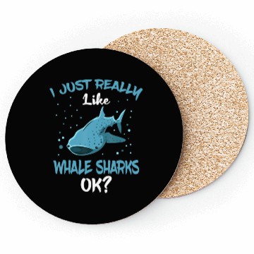 Discover Whale Shark Lover Giant Fish Largest Sea Animal Coasters