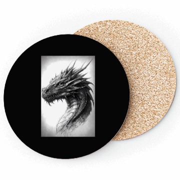 Discover Realistic Dragon Drawing Coasters