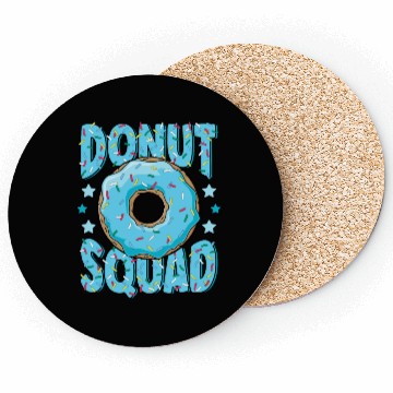 Discover Blue Donut Squad Sprinkles Donut Lover Matching Coasters