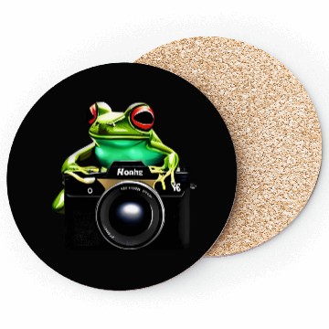 Discover Frog Photographer Coasters