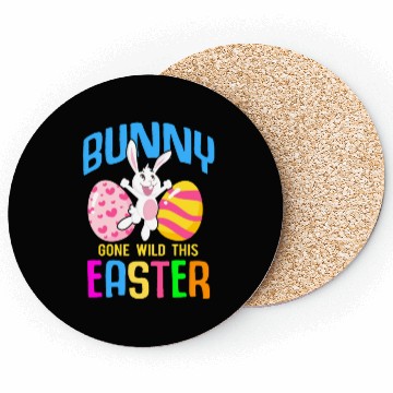 Discover Easter Rabbit Easter Bunny Flowers Eggs Coasters