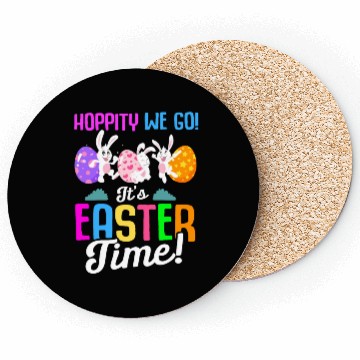 Discover Easter Rabbit Easter Bunny Flowers Eggs Coasters