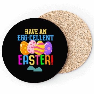 Discover Easter Colorful Egg Dye Rabbit Egg Hunt Coasters