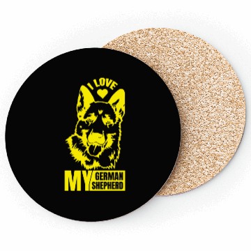 Discover I love my German Shepherd Coasters