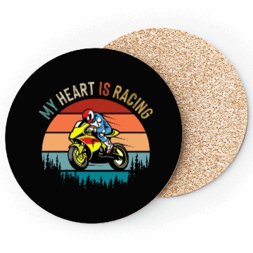 Discover Retro Vintage Motorcycle Racing Coasters