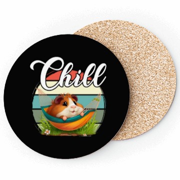 Discover Guinea Pig Chill Relaxing for a Guinea pig Lover Coasters