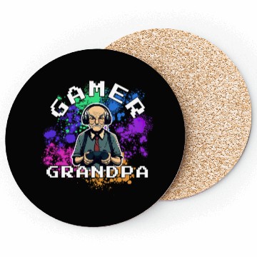 Discover Gamer Grandpa Coasters