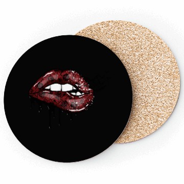 Discover Gothic Red Lips Coasters