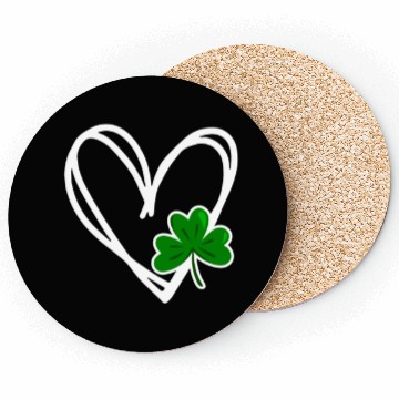 Discover Heart St Patricks Day Shamrock Irish Toddler Baby Coasters