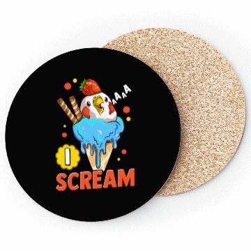 Discover Budgie Bird Icecream Coasters