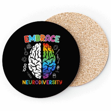 Discover Autism Embrace Neurodiversity Autistics Coasters