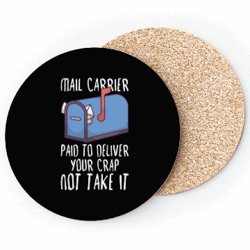 Discover Postal Worker Mail Lady Mail Carrier Postal Coasters