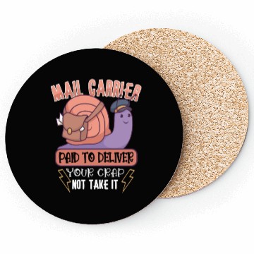 Discover Postal Worker Mail Lady Mail Carrier Postal Coasters