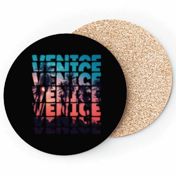 Discover Venice Beach California Vacation Ocean Palm Tree Coasters
